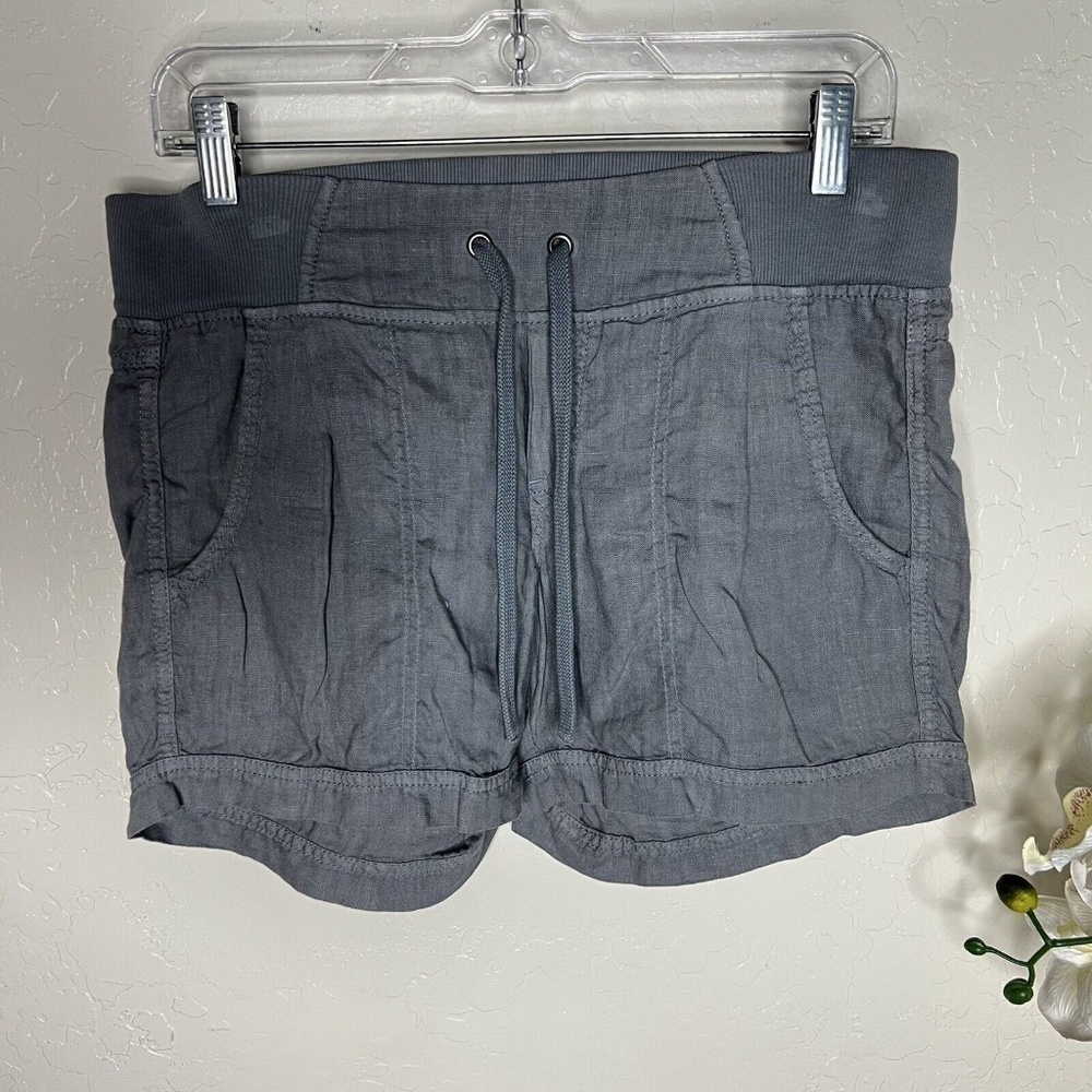 Athleta Creston Linen Pull On Shirts With Drawstring 4